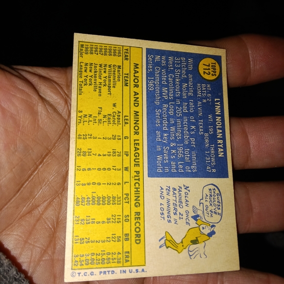 1970 Topps Nolan Ryan Hi Number Mets Trading Card - - Picture 2 of 2